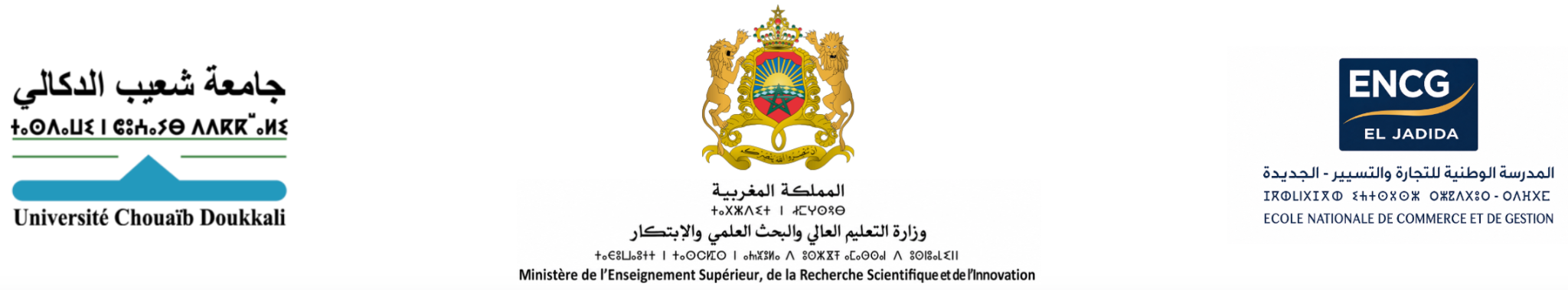 Université Chouaïb Doukkali, Ministère de l'Enseignement Supérieur et ENCG El Jadida